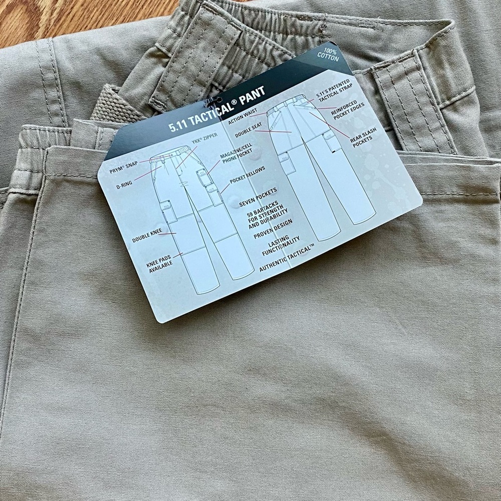 NWT 5.11 Tactical Men's Kahaki Cargo Pants - Picture 5 of 5